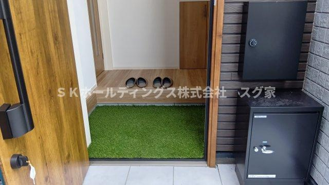 綾部市四季の丘新築戸建て住宅の玄関