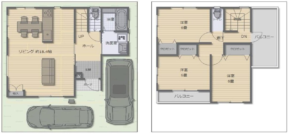 八尾市上之島町南　未入居の間取り