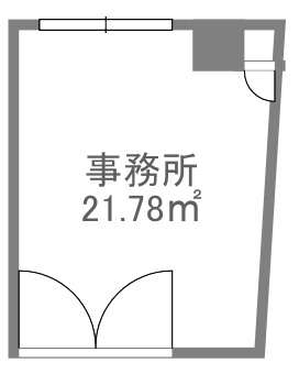 大阪市北区西天満６丁目の事務所の間取り
