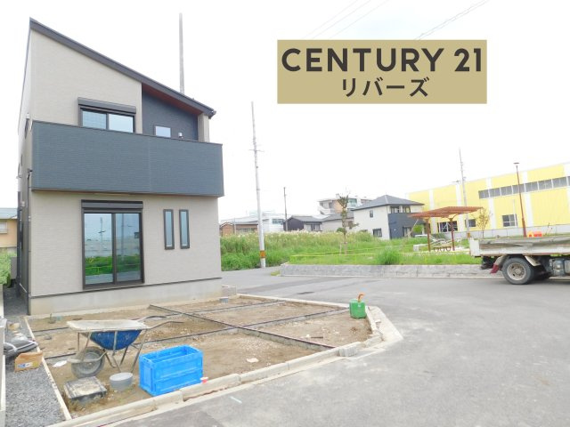 名古屋市中川区富田町大字千音寺字一本松の新築一戸建の外観|◇２号棟◇　　いつでもご案内できます♪（お問合せ当日、平日、水曜、夜間でもＯＫ）　南東角地、陽当たり良好！　駐車並列３台ＯＫ！　3ＬＤＫから4ＬＤＫに変更可　収納豊富なプラン♪　近隣商業施設充実♪