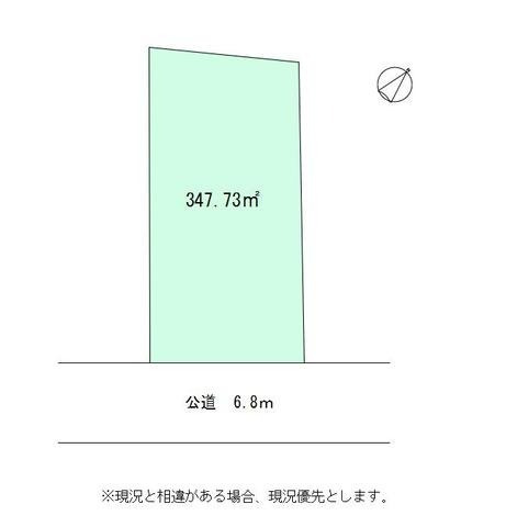 入間郡毛呂山町川角　売地の土地図