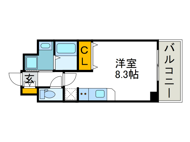 エスリード弁天町南の間取り