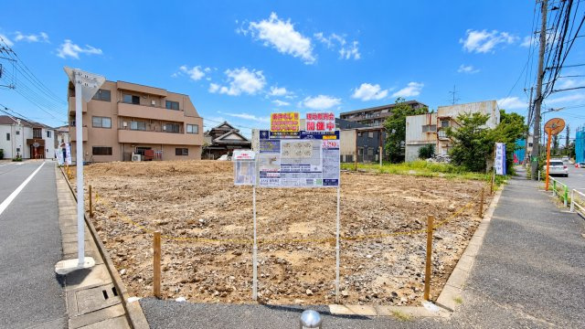 葛飾区東水元５丁目条件無し売地【全6区画】の外観|【9月25日】すっきりと整った全6区画の分譲地。広い道路が生む開放感と、のびやかな住環境が魅力です。