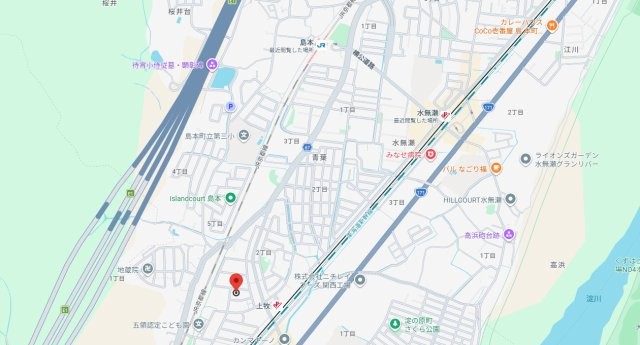 マレット・フィールドA棟の地図