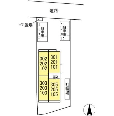 フェリーチェの区画図