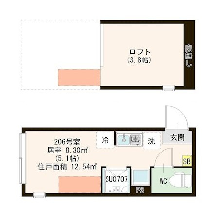 ハーモニーテラス蓮根Ⅳの間取り