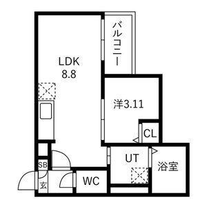 Jack higashimatsuyama Ⅰの間取り
