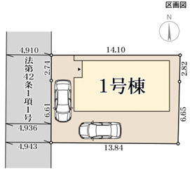リーブルガーデン天理市田部町5期の区画図