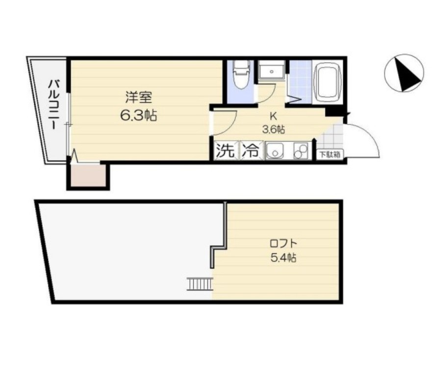 レスポワール東府中の間取り