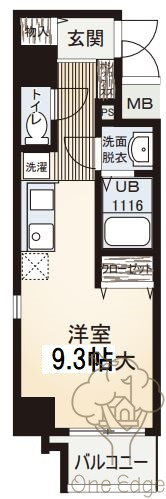 ウィスタリア新北野の間取り