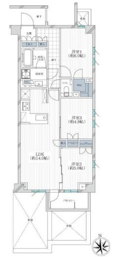 【間取り】 | オープンレジデンシア代沢二丁目