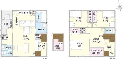 湖山西Ⅱ　①号地☆新築の間取り
