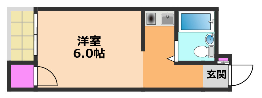 安岡寺エンビィハイツの間取り