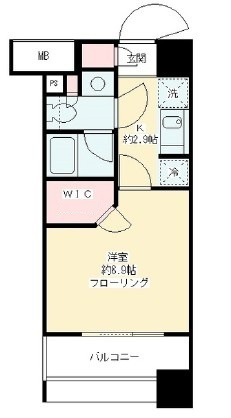 パークリュクス白金ｍｏｎｏの間取り|間取りです。