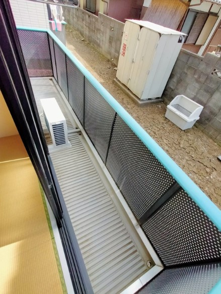 ディアス白岡Bのバルコニー