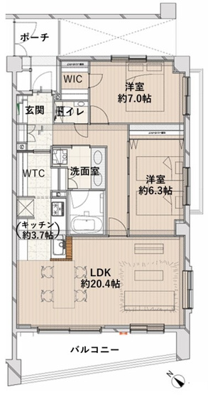 【間取り】 | パークハウス代々木上原