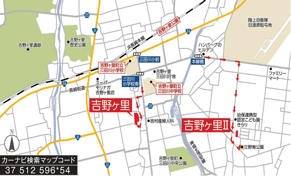タマタウン三田川小南 2号地の地図