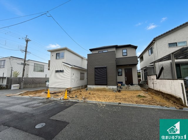 大阪狭山市大野台　第11期　新築一戸建ての外観|現在の進捗状況です！順調に作業進行中、完成が待ち遠しいです！詳細の間取り等、お気軽にお問い合わせください！
