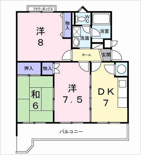 カサグランデ藤江の間取り
