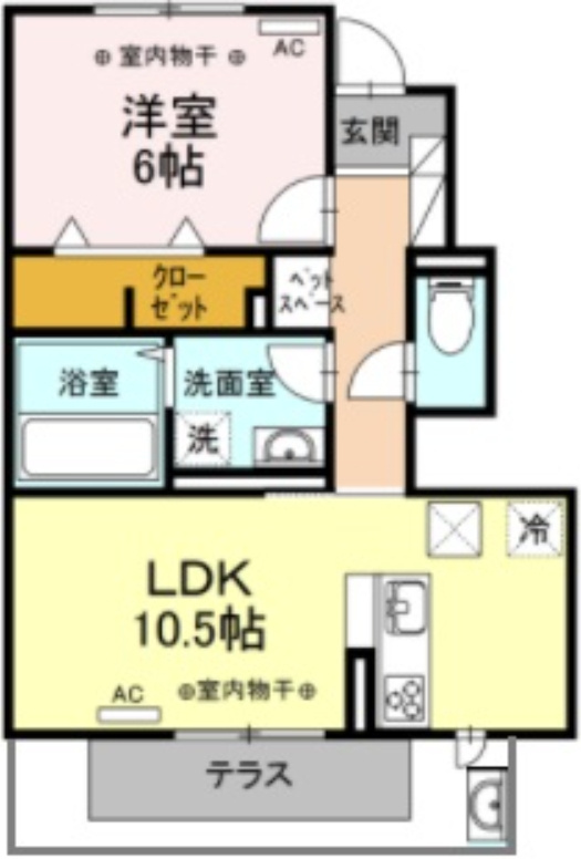 ヴァンベール碧の間取り