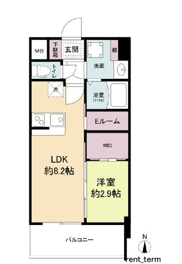 セレニテ天六ミラクの間取り