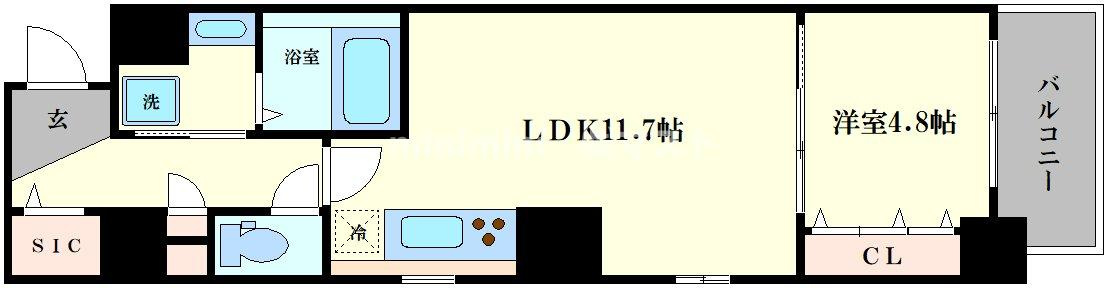 ミラノ堺筋の間取り