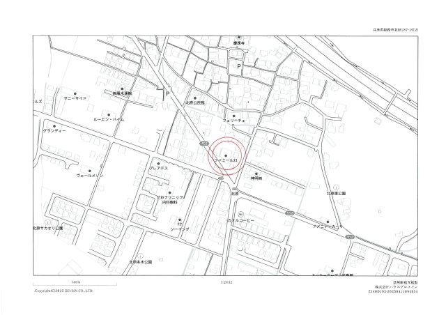 ファミール21の地図|位置図