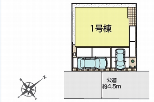 【仲介手数料０円】相模原市南区東大沼4丁目　新築一戸建ての区画図|相模原市南区東大沼4丁目　新築一戸建て