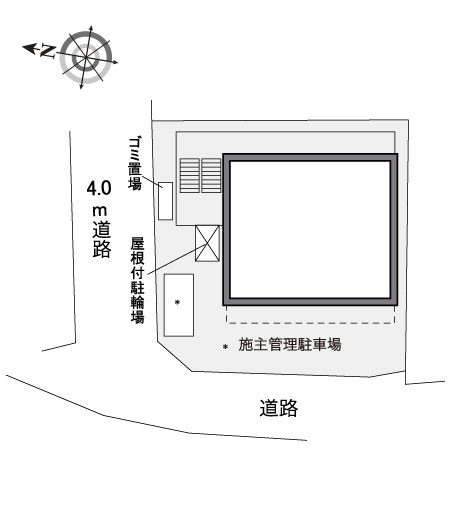 レオパレスマノワールの区画図