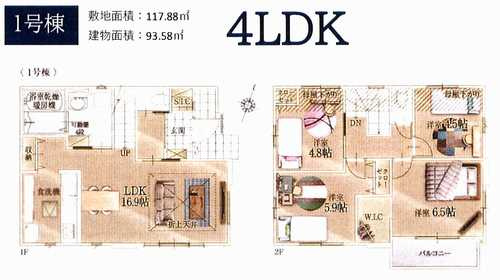 大和市下鶴間9期　新築戸建全1棟の間取り