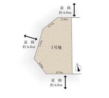 京都市西京区大枝西新林町　第1期　売土地の土地図