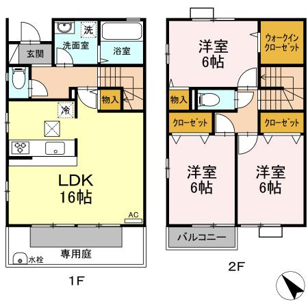 プロイド中央 ABCDEFGHの間取り