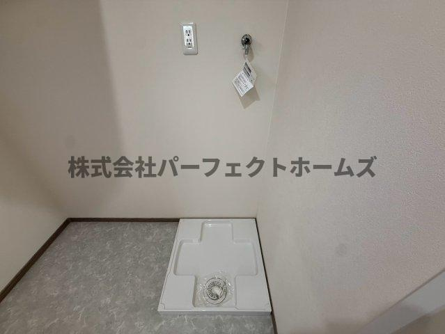 茄子作1丁目戸建　賃貸の設備|洗濯機置場です