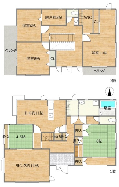 名塩南台2丁目の間取り