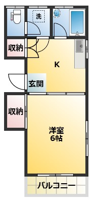 サンライズ吉巳2号館(よしみ)の間取り