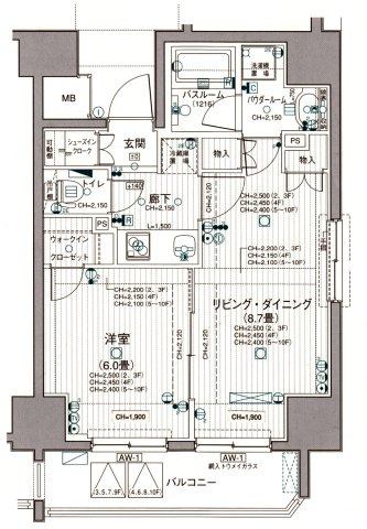 日神デュオステージ中野坂上ＮＥＸＴの間取り