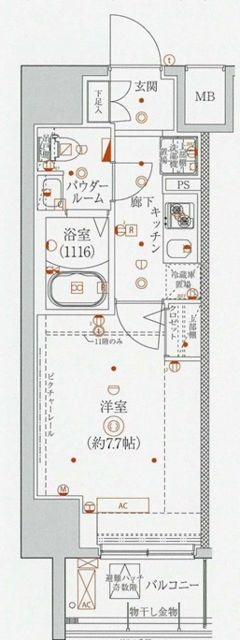 Mobius森下の間取り|間取りです。