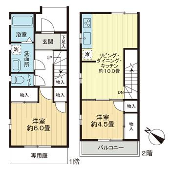 本天沼３丁目テラスハウスの間取り