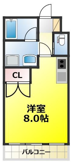 秋桜マンションの間取り