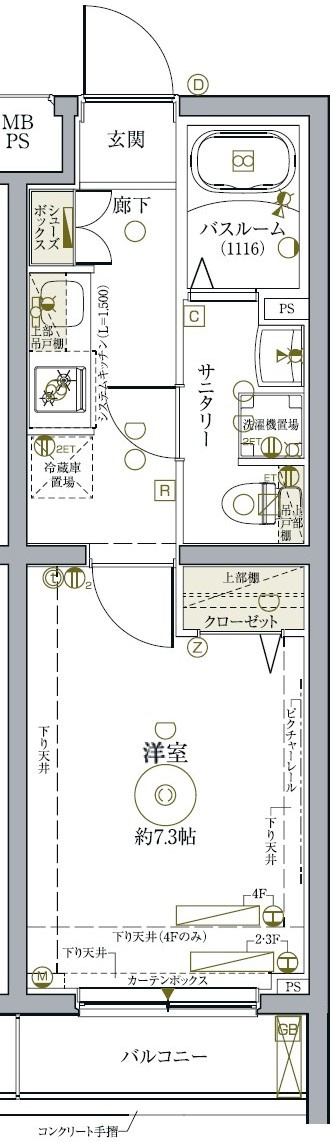 クレヴィスタ練馬武蔵関の間取り