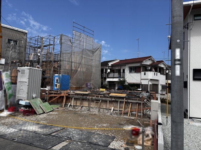 明石市大久保町江井島新築戸建１号棟の前面道路含む現地写真|2026年9月12日撮影
