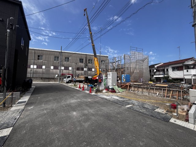 明石市大久保町江井島新築戸建１号棟の前面道路含む現地写真|2026年9月12日撮影