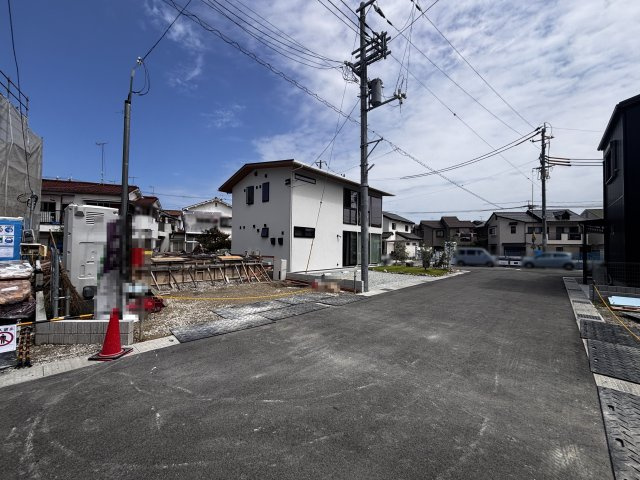 明石市大久保町江井島新築戸建１号棟の前面道路含む現地写真|2026年9月12日撮影