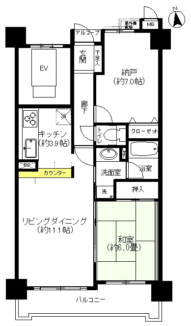 ロイヤルシャトー秦野元町の間取り