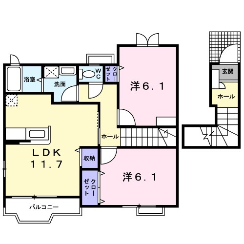 リファインド　みやびの間取り