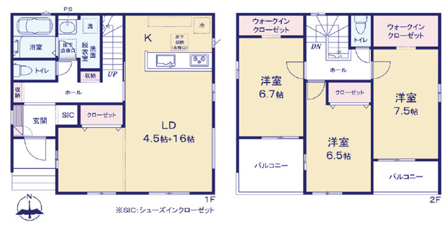 【間取り】 | 藤岡市岡之郷　新築１号棟
