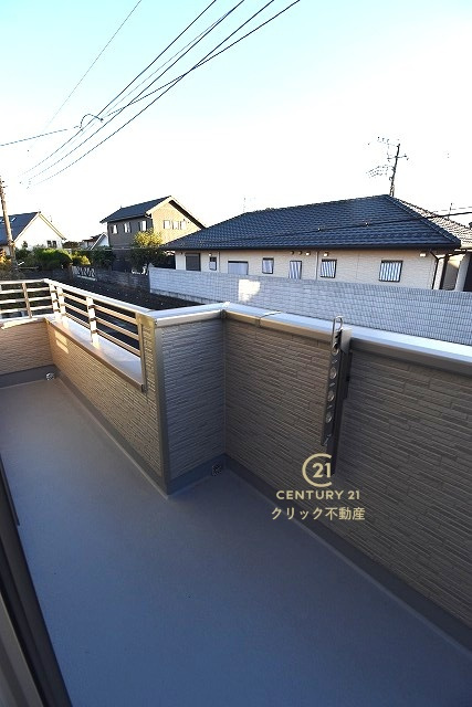 ハートフルタウン 　水戸市堀町2241番　Aのバルコニー|日当たり良好なバルコニーです。気分転換に出るだけでも、晴れた日にお洗濯物やお布団を一気に干すのも気持ちがいい♪