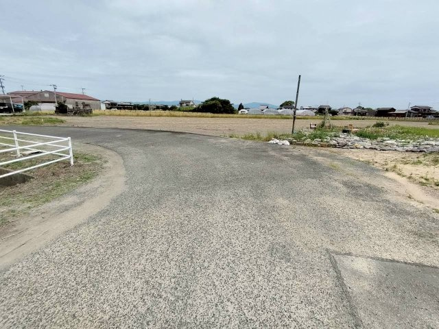 久留米市城島町江上本土地の前面道路含む現地写真