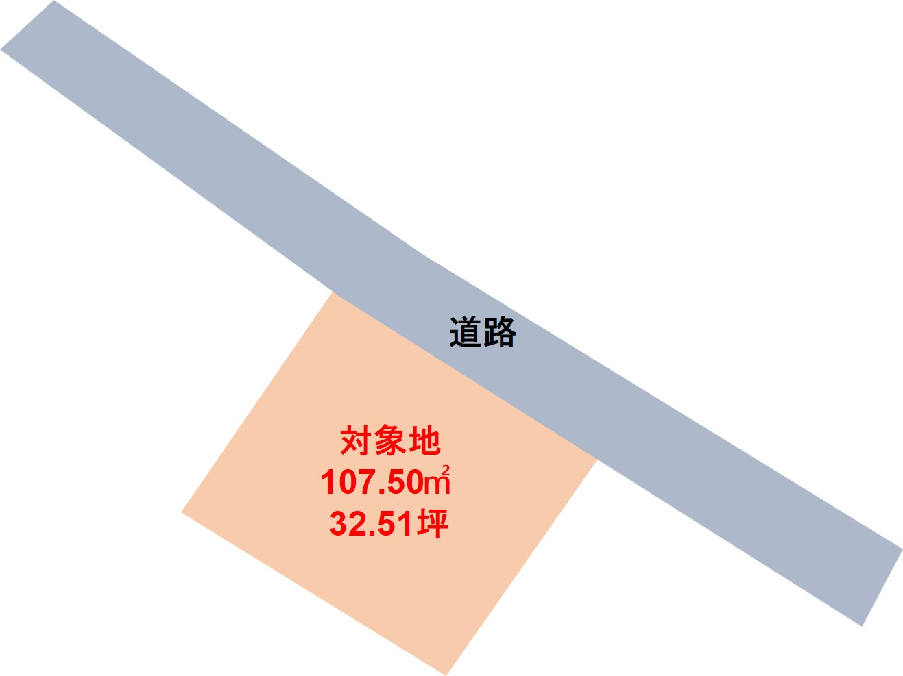 久留米市小森野土地の土地図