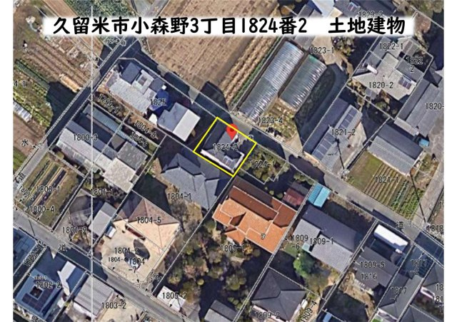 久留米市小森野土地の土地図